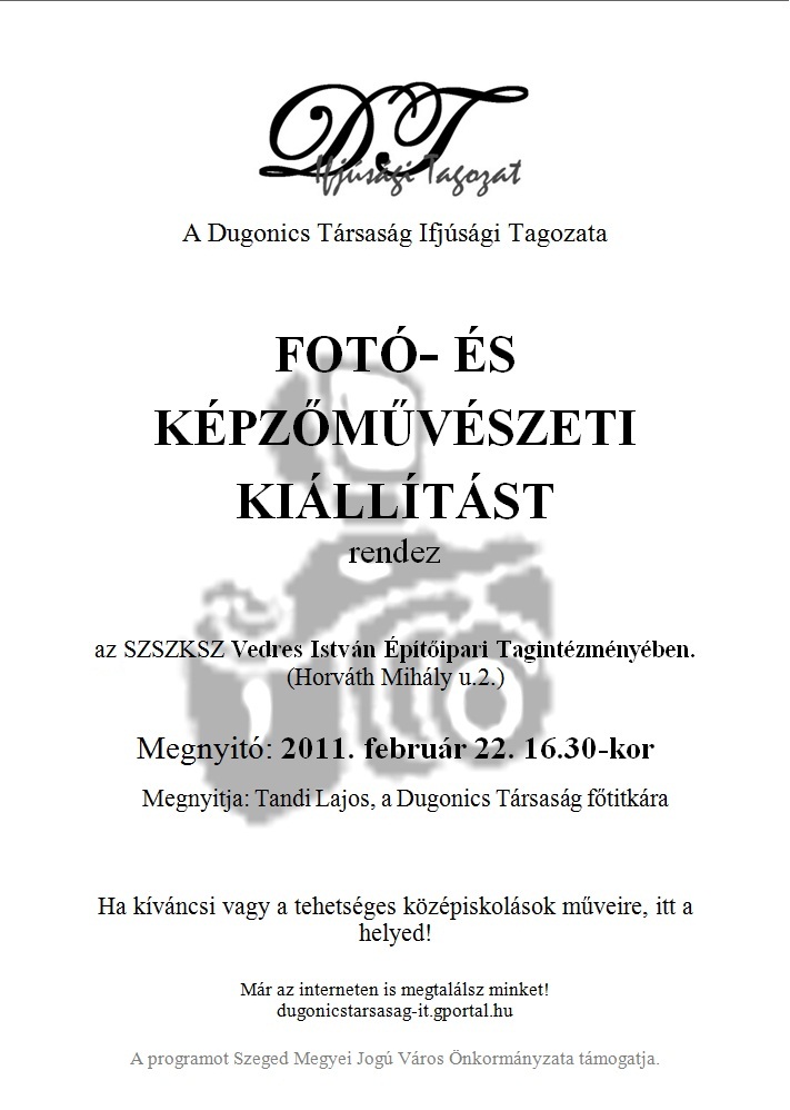 Fot- s kpzmvszeti killts